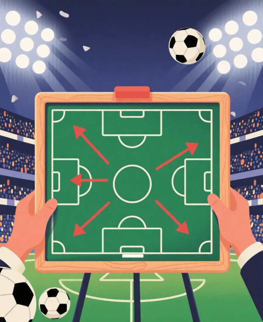 足球戰術與比賽分析圖像
