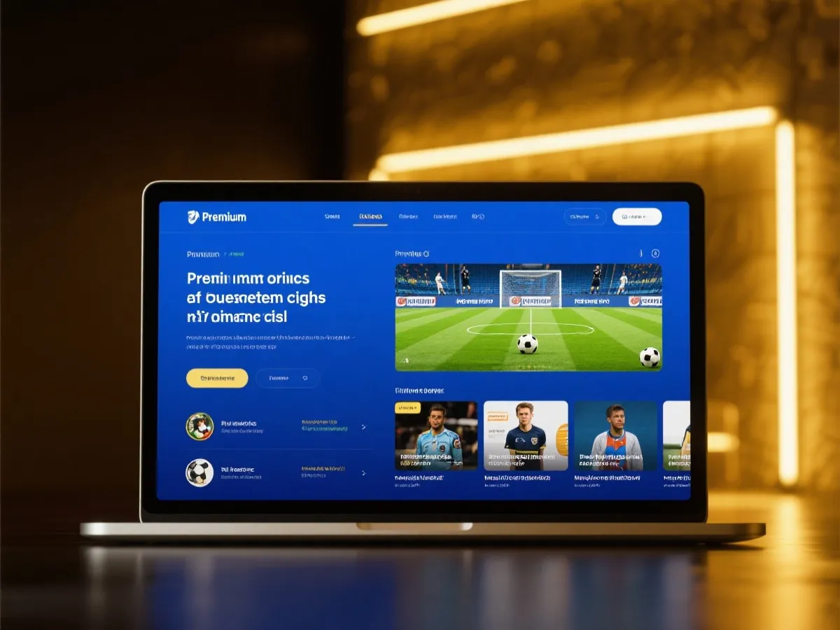 世界盃平台會員介面與內容導覽示意圖